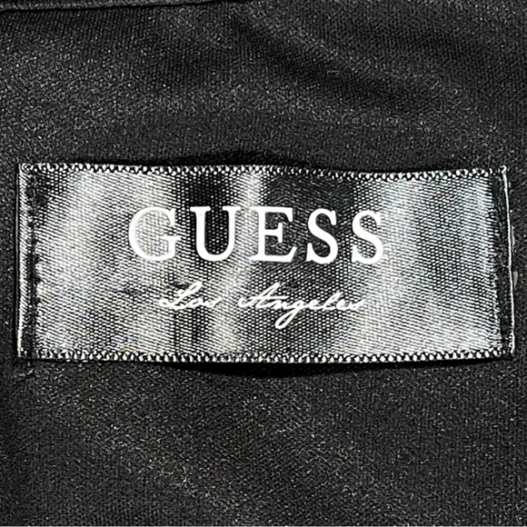 Guess size small black sleeveless flapper style mini dress fringe wave pattern - Picture 14 of 15